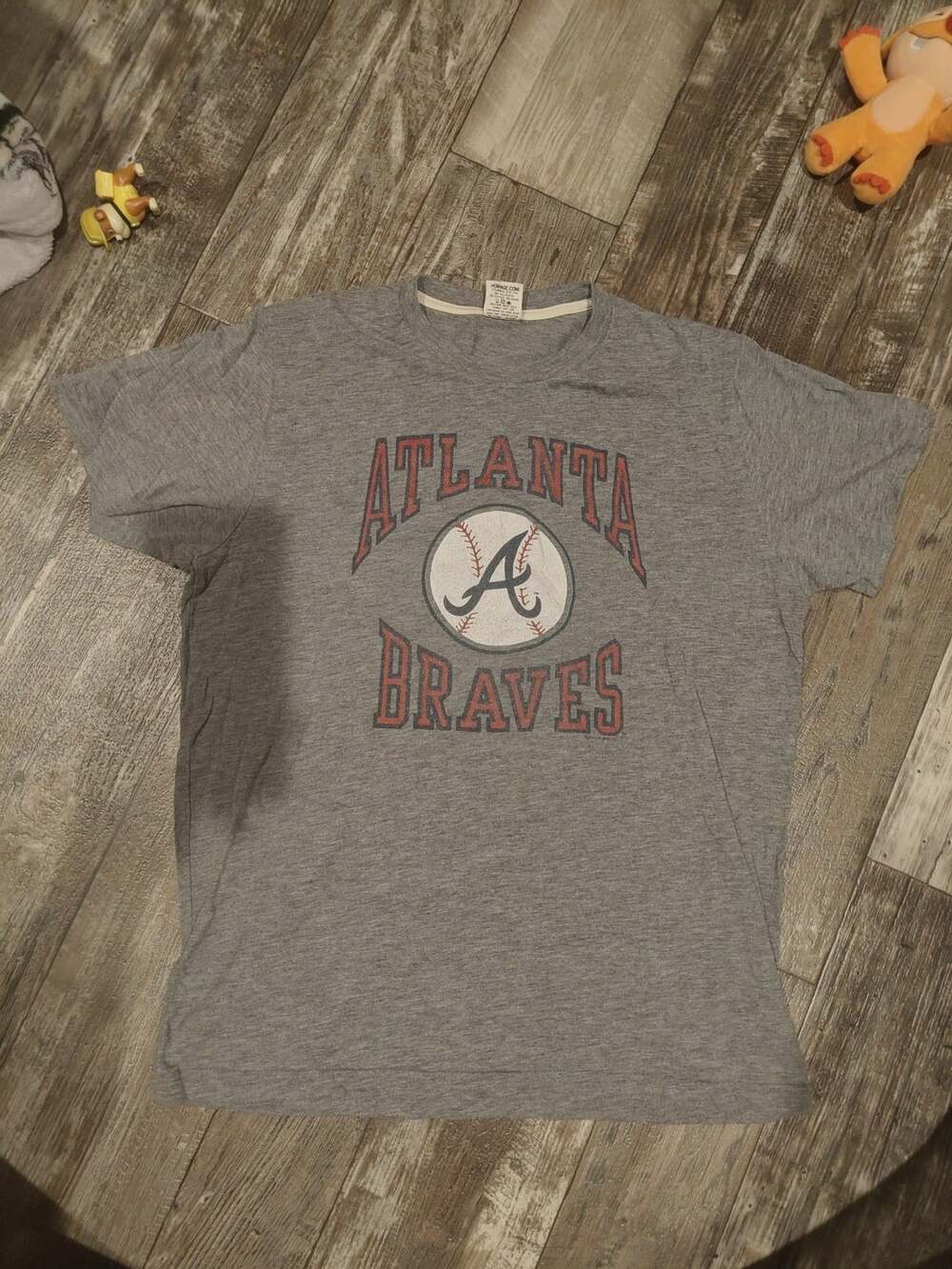 Homage Atlanta Braves Heather Gray T-Shirt Size L
